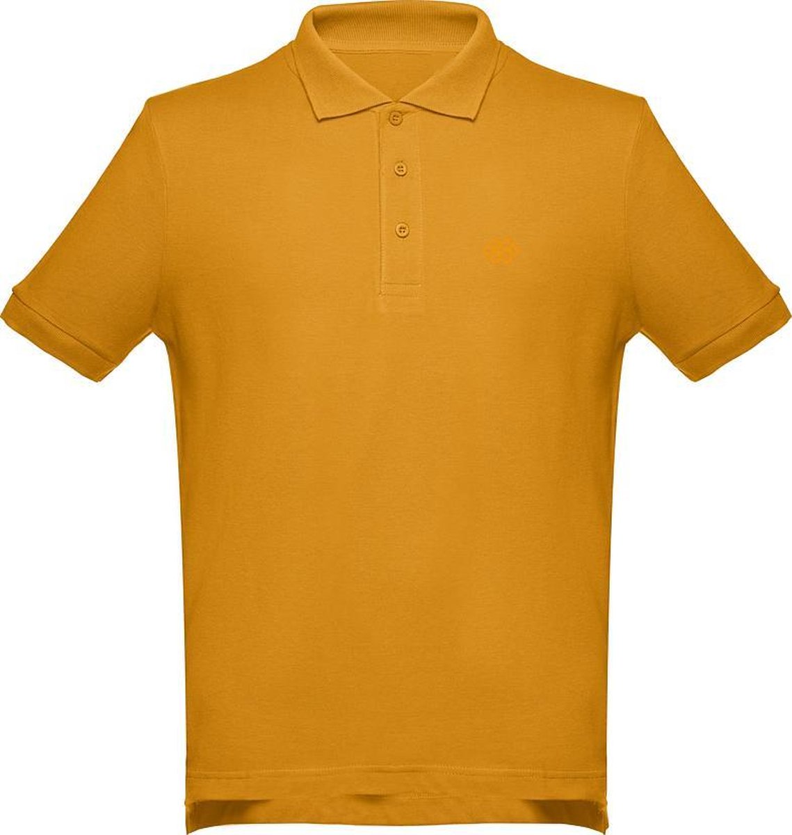 Romobrands_Heren polo_Model Mathijs_Mustard