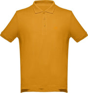 Romobrands_Heren polo_Model Mathijs_Mustard