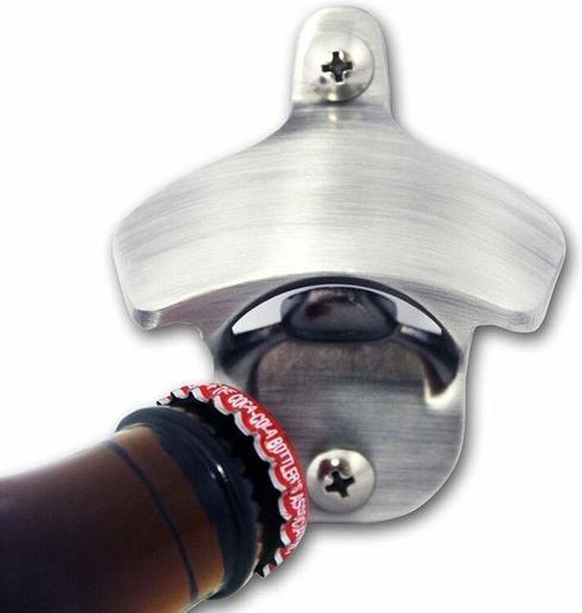 Geborsteld Staal Flesopener Muur / Wand Flesopener / Flesopener