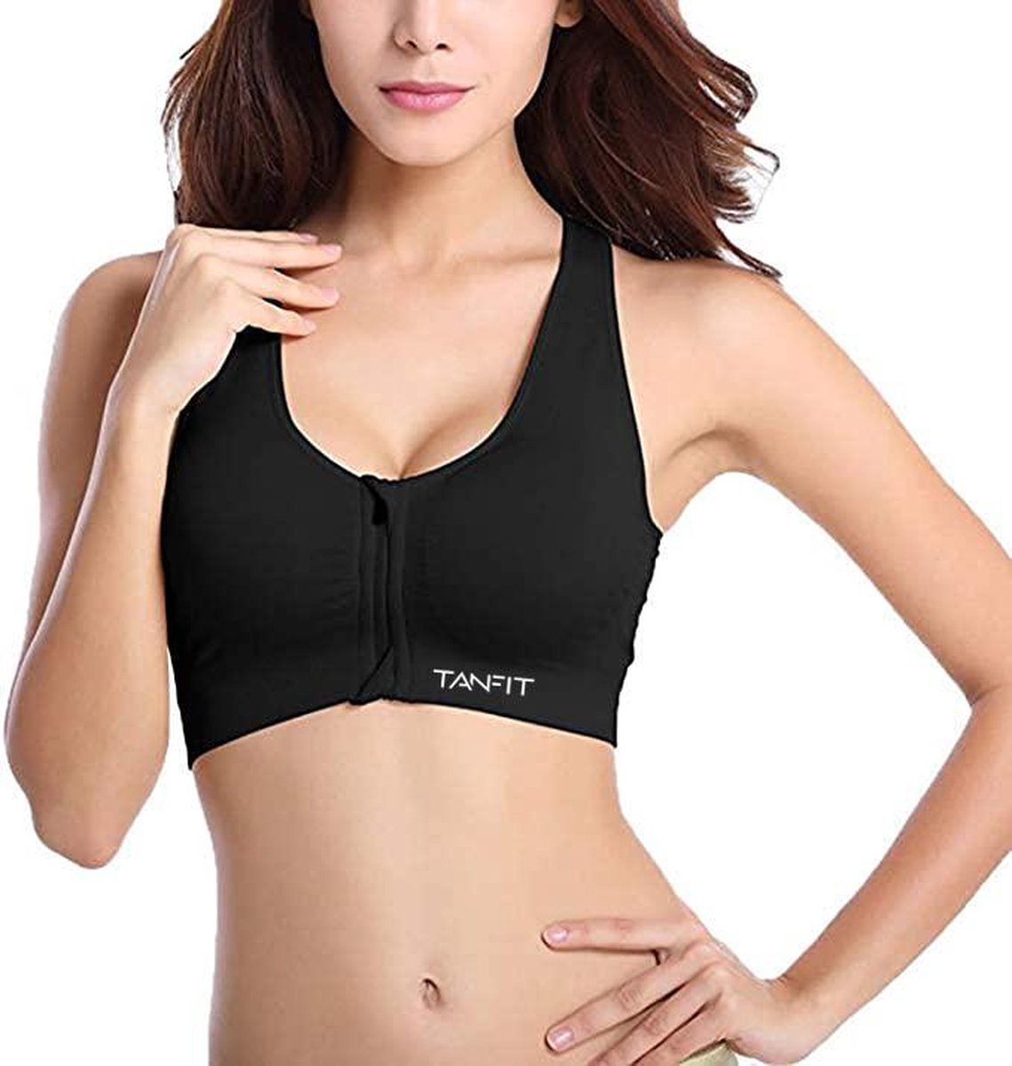 Zip me Up Sport bh - M - zwart