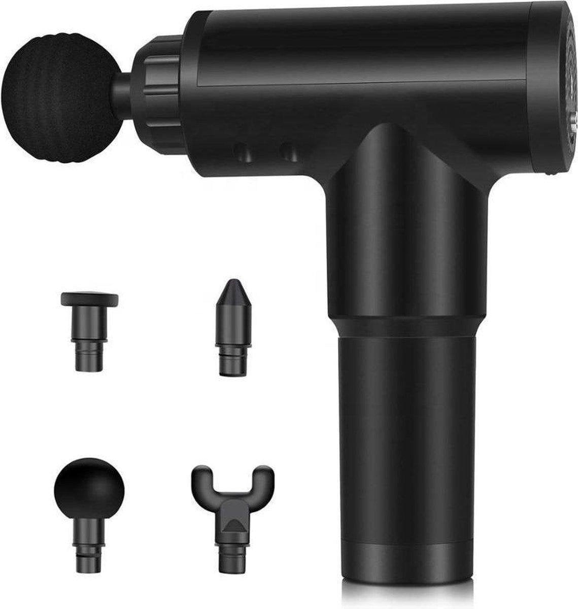 Shopmore Professionele Massage Gun - 4 Opzetstukken – Lange Accuduur – 3200RPM