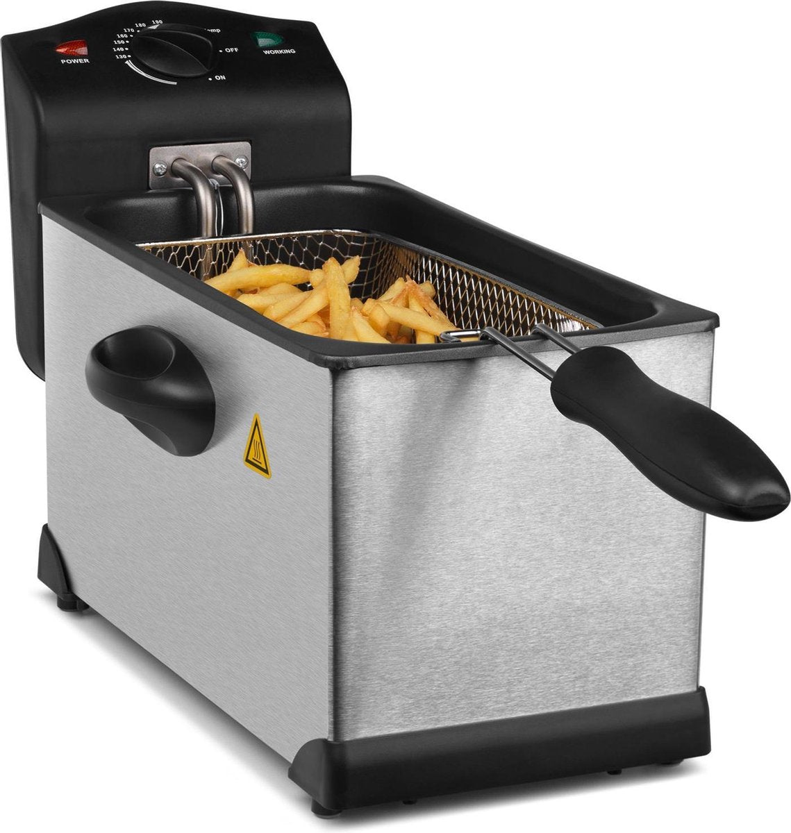 MEDION Roestvrijstalen Frituurpan MD 18084 | 2000 Watt | 3 liter | RVS