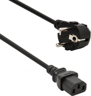 Allteq - C13 apparaatsnoer - Zwart - 1 meter
