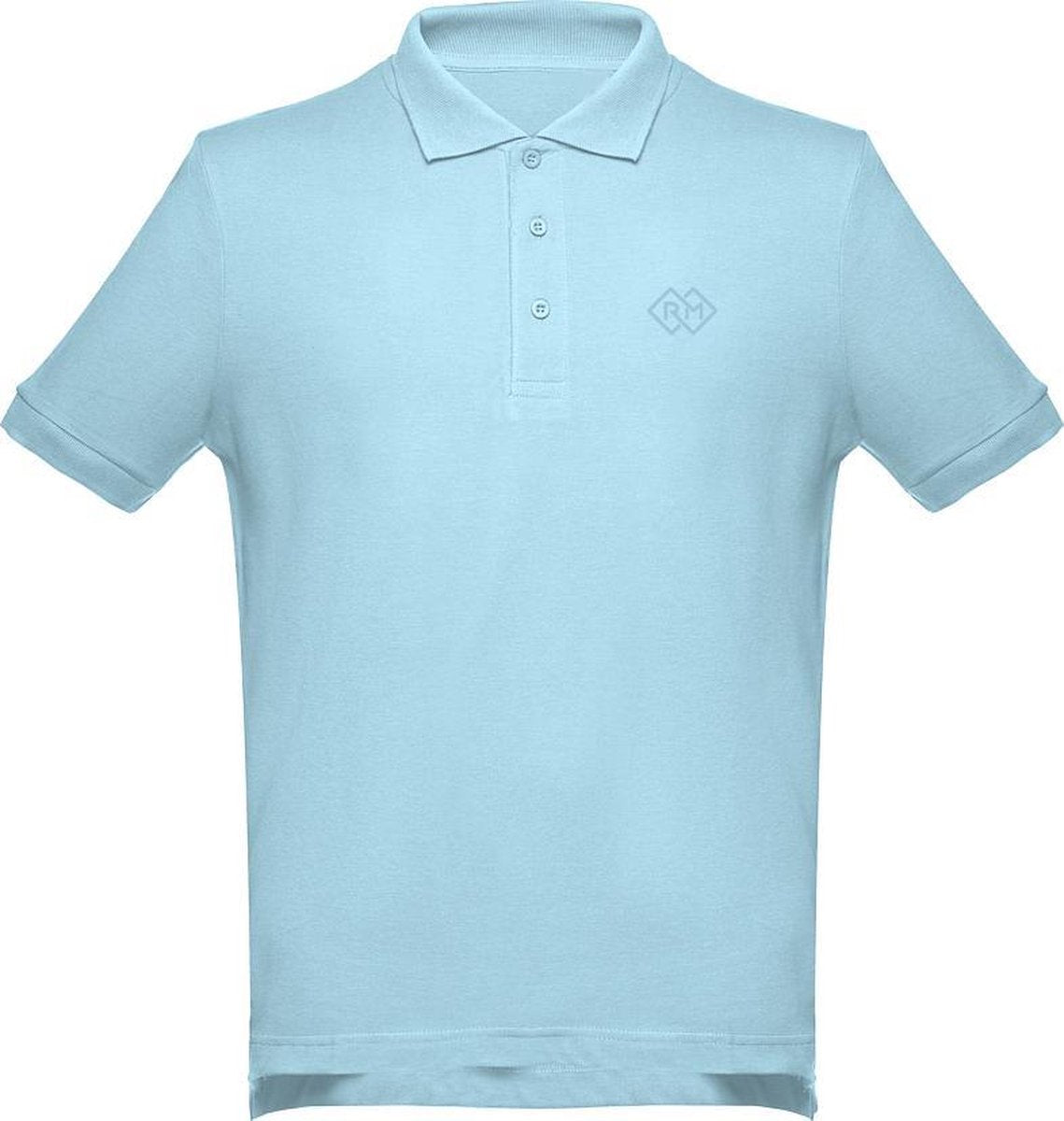 Romobrands_Heren polo_Model Mathijs_Light Blue