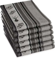 DDDDD Theedoek Veggie Grey (6 stuks)