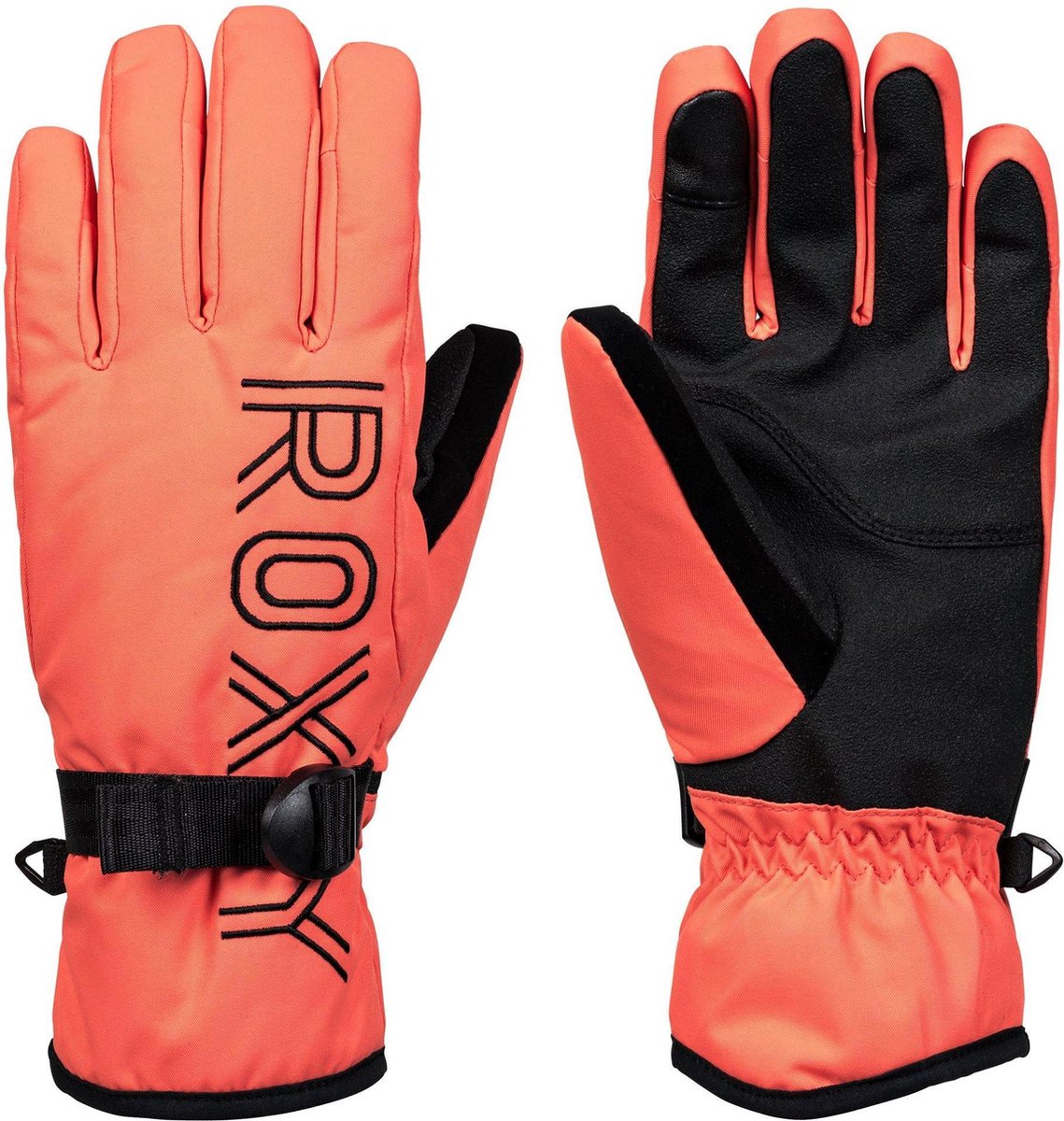 Roxy Freshfield Dames Skihandschoenen - Living Coral - Maat XL