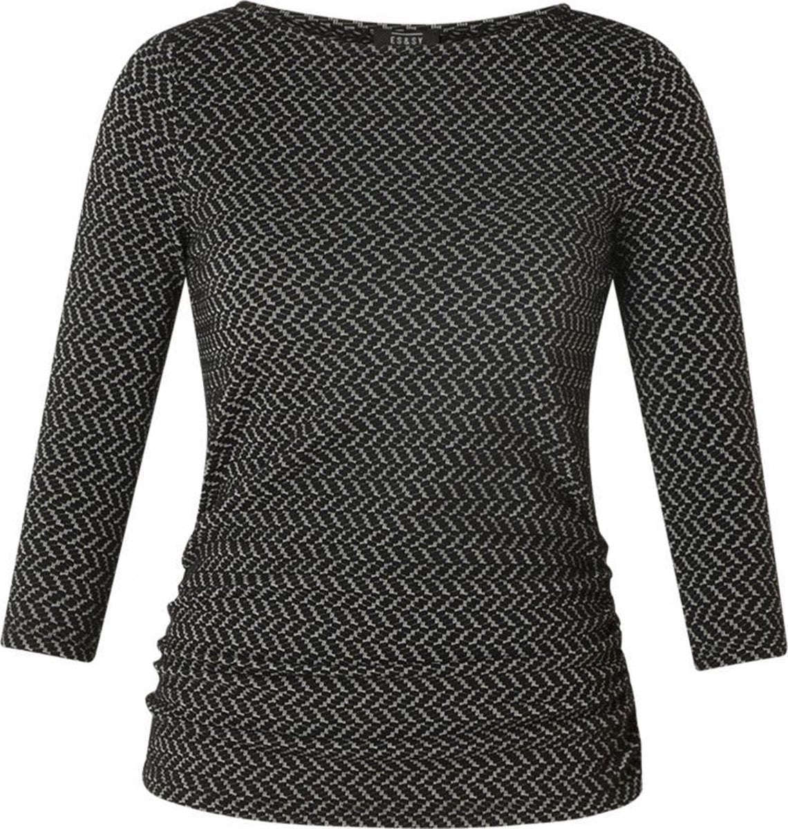 ES&SY Naomie Top - Black/Multi-Colour - maat 38