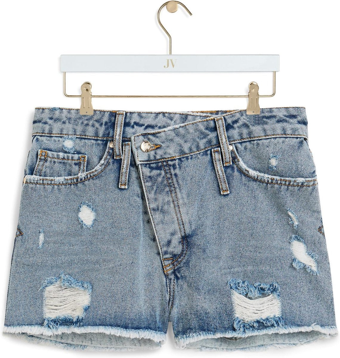 JOSH V XARA Dames Shorts Blue - Maat XS