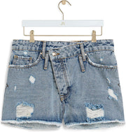 JOSH V XARA Dames Shorts Blue - Maat XS