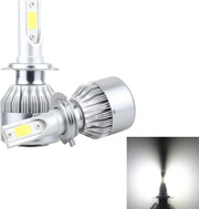 2 STKS H7 18 W 1800 LM 6000 K IP68 Casnbus Constante Stroom Auto LED Koplamp met 2 COB Lampen