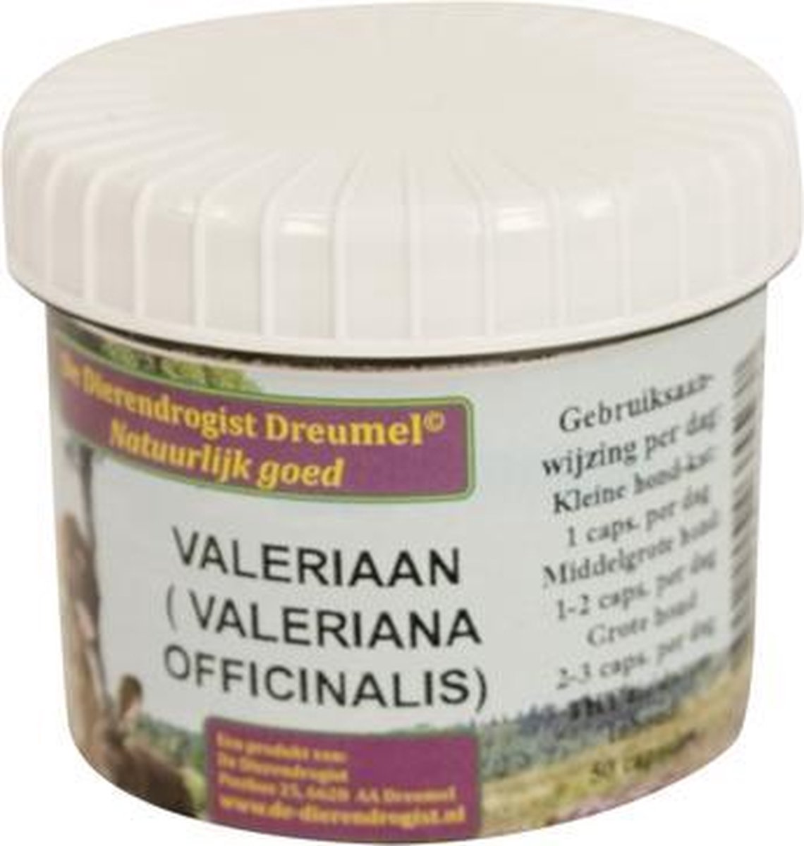 Dierendrogist valeriaan/hop capsules - 50 stuks - 1 stuks