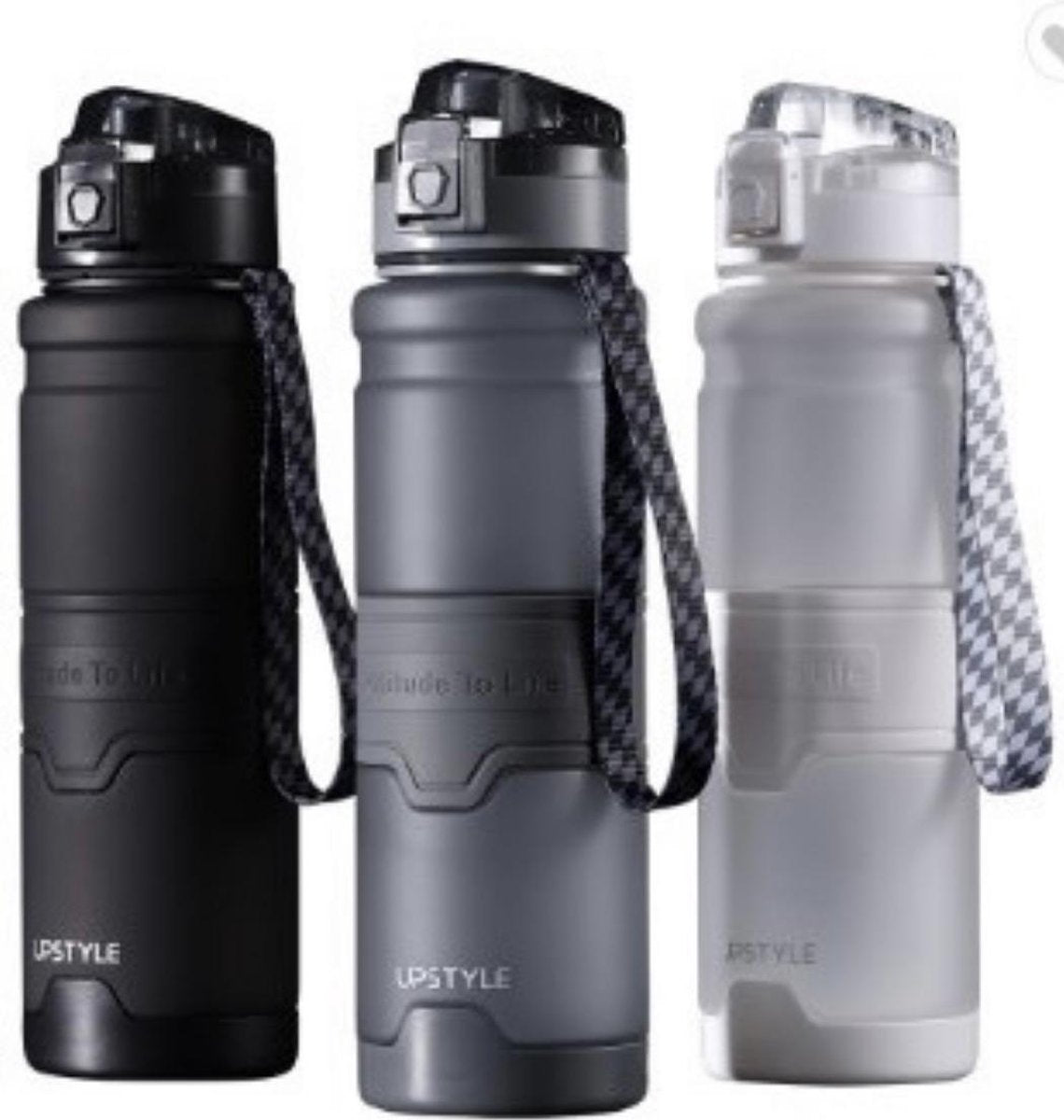 UP STYLE Drinkfles - Bidon - Waterfles - 1000 ML - Wit