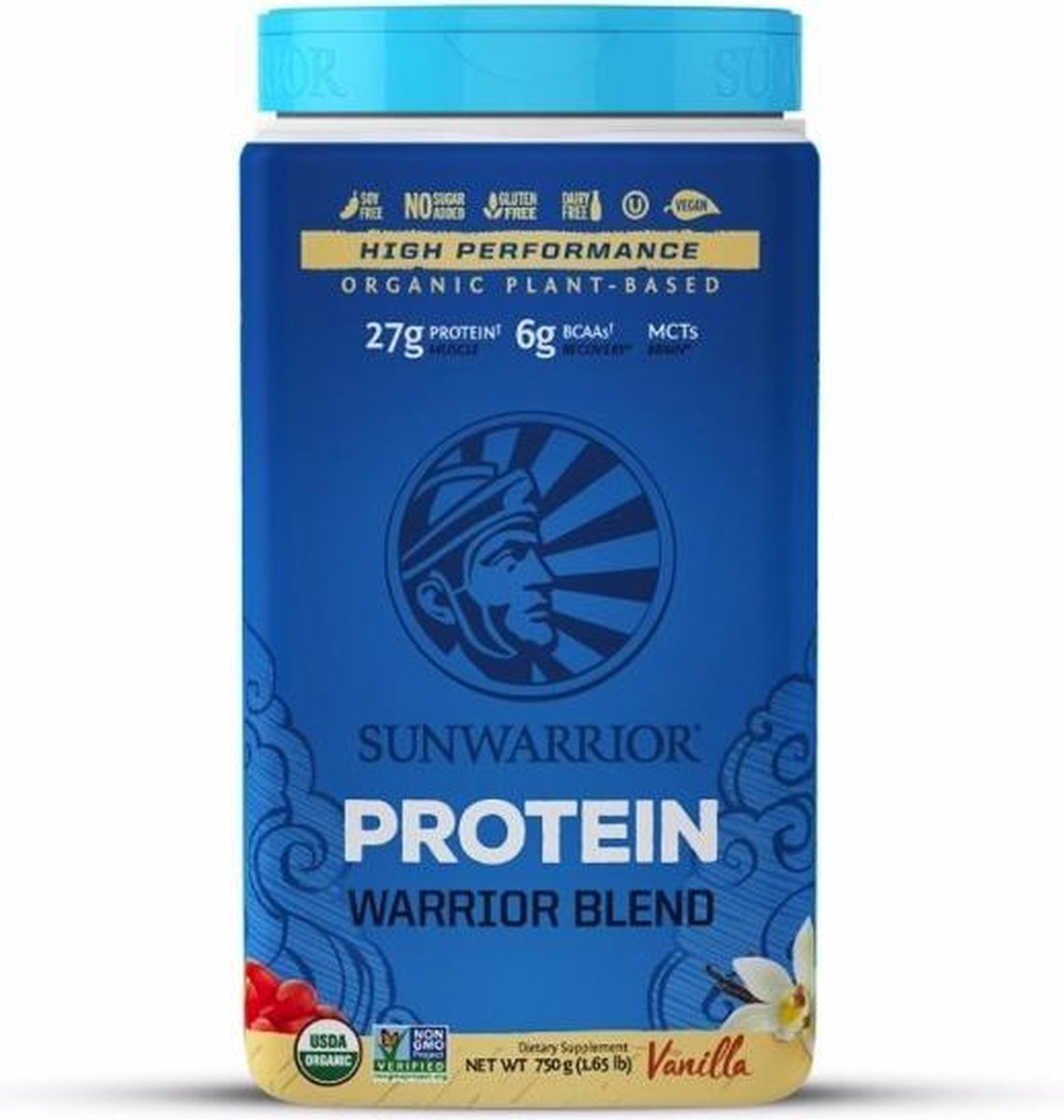 Sunwarrior Warrior Blend Proteïne Vanille - 750 gram