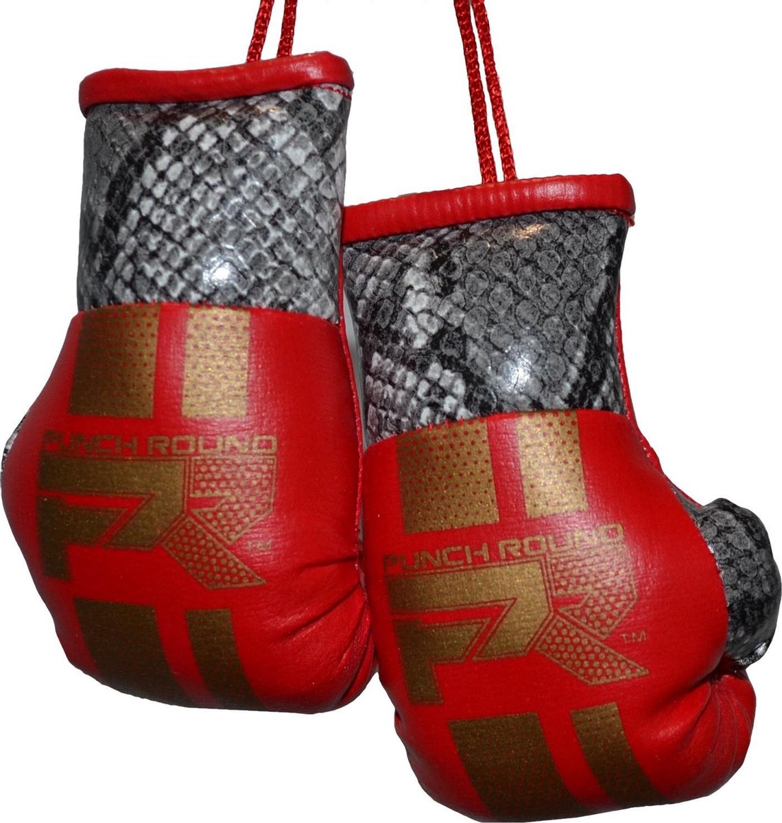 Punch Round Mini Carhanger Bokshandschoenen Snake Red Gold Punch Round Carhanger Mini bokshandschoenen
