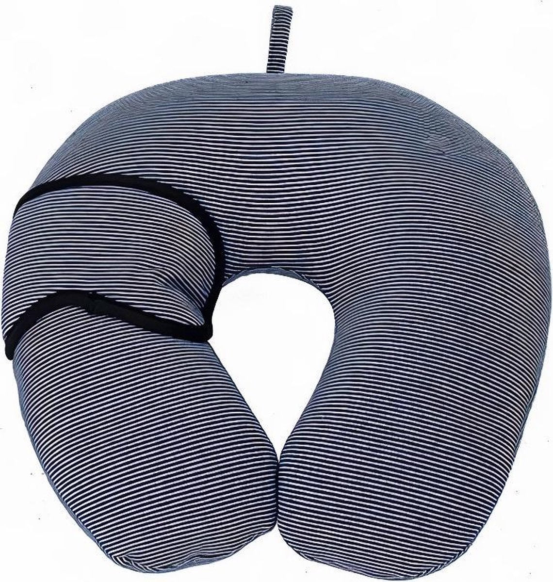 Pro World Nekkussen Streepjes 28 Cm Polyester Lichtblauw