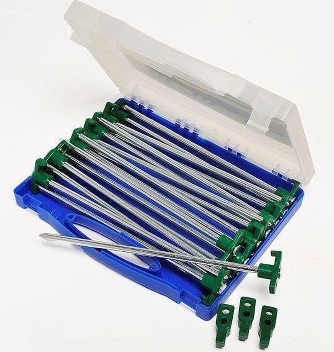 Campking Kofferset Rotspen & Kunststof Haak - 24 cm
