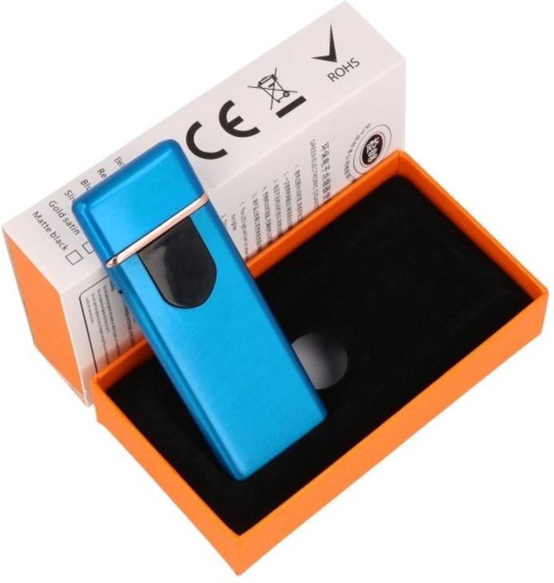 Touch Screen Elektrisch oplaadbaar aansteker Blauw