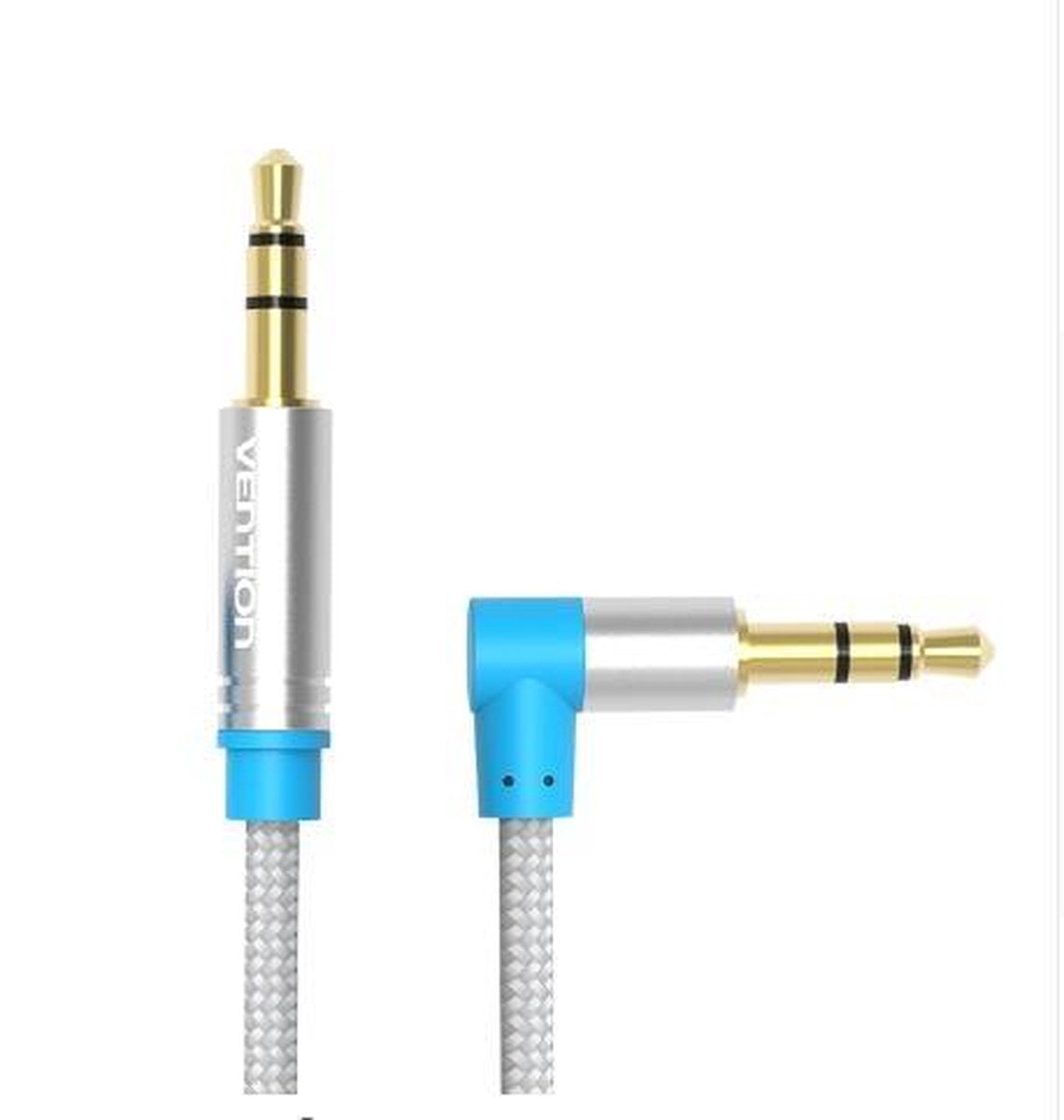 1.5 Meter Audiokabel 3.5mm Mannelijk 90 ° tot 3.5mm Mannelijk