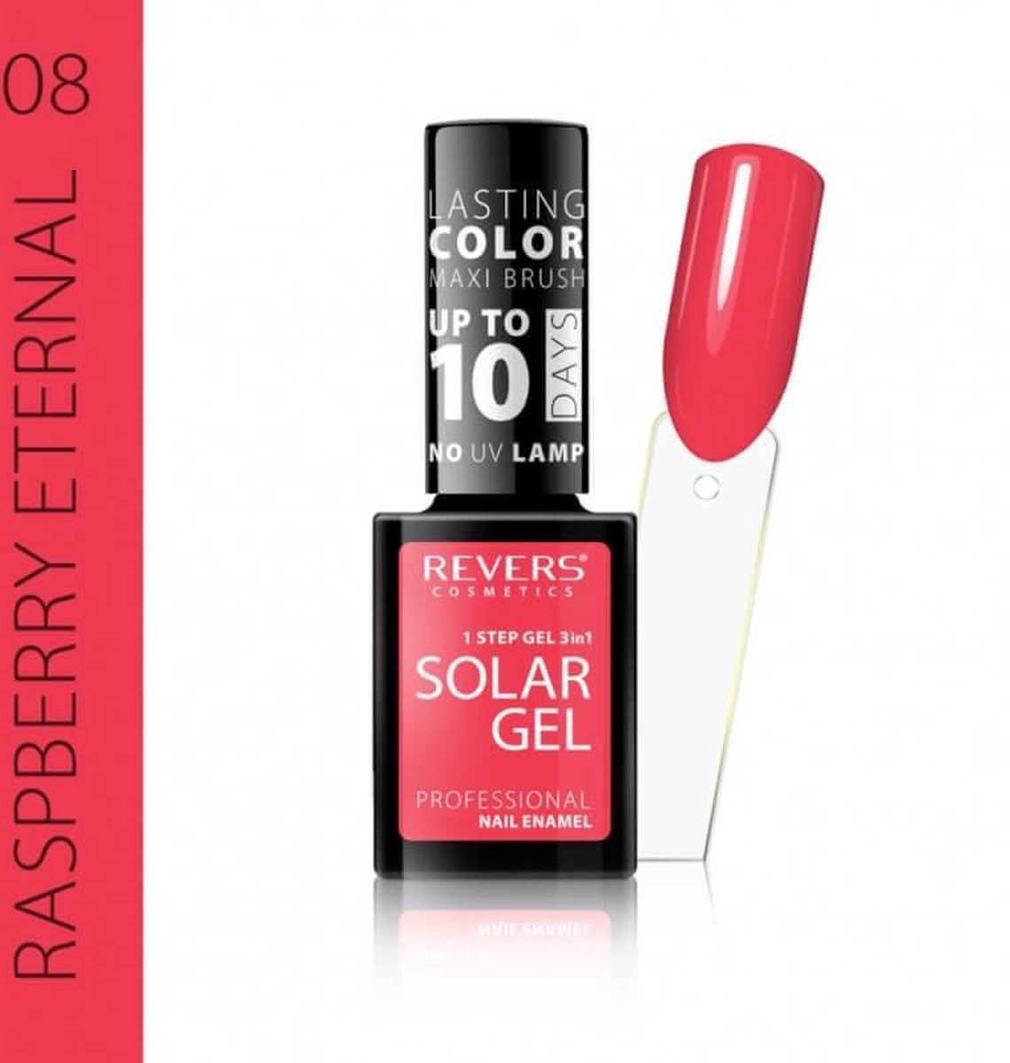 REVERS® 3in1 Solar Gel Nagellak 12ml. - #08 Raspberry Eternal