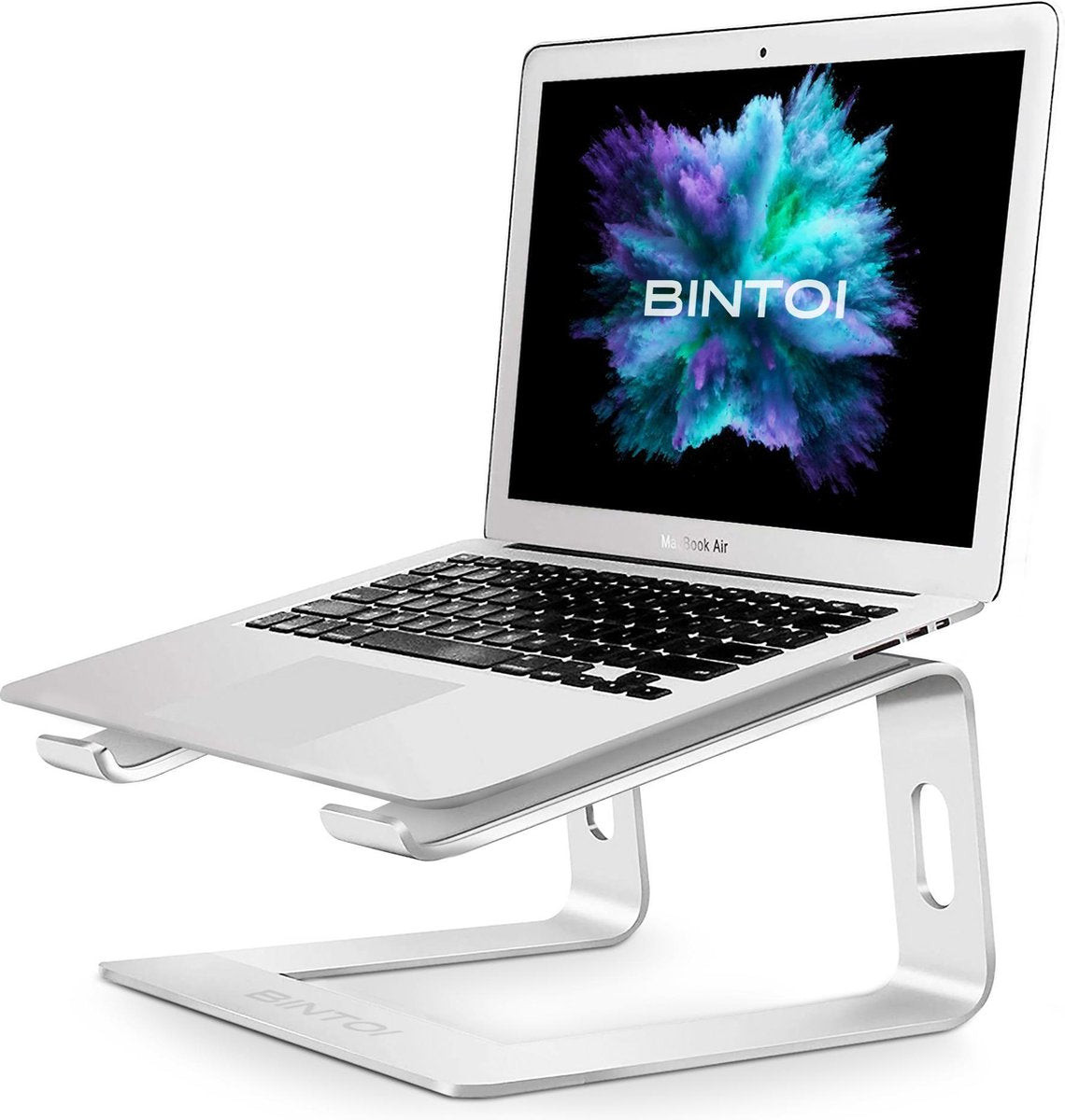 Bintoi® LS100 - Laptop Standaard van 10 tot 17 inch - Universele Lapstandaard - Lichtgewicht Laptoptafel - Stevige Laptophouder