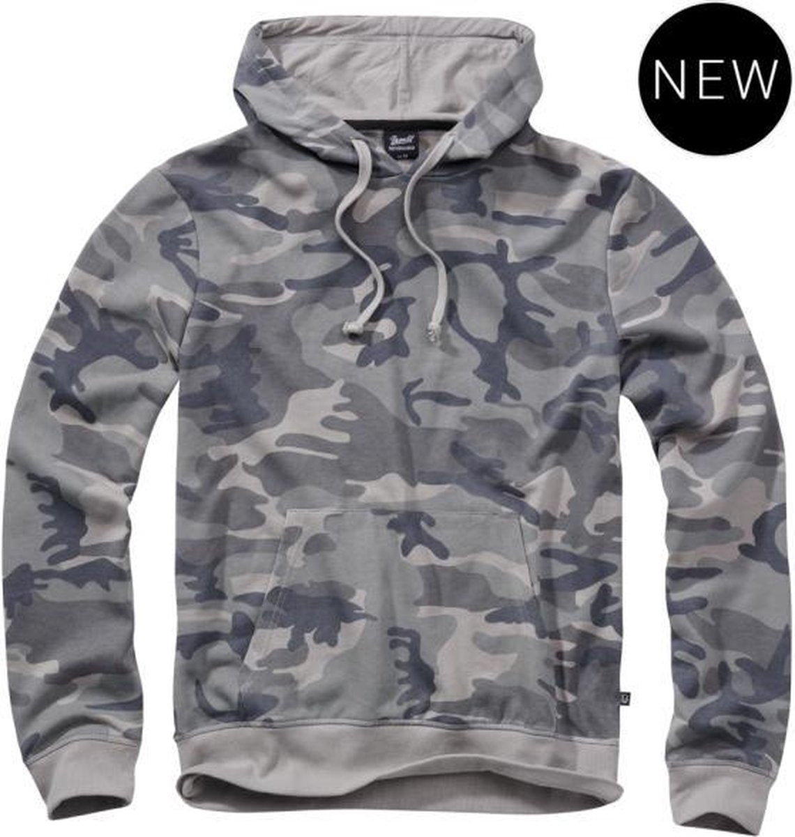 Brandit Sweat hoody grey camo - Warme Trui - Urban