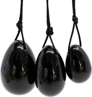 Yoni Ei Set Obsidiaan – set van 3
