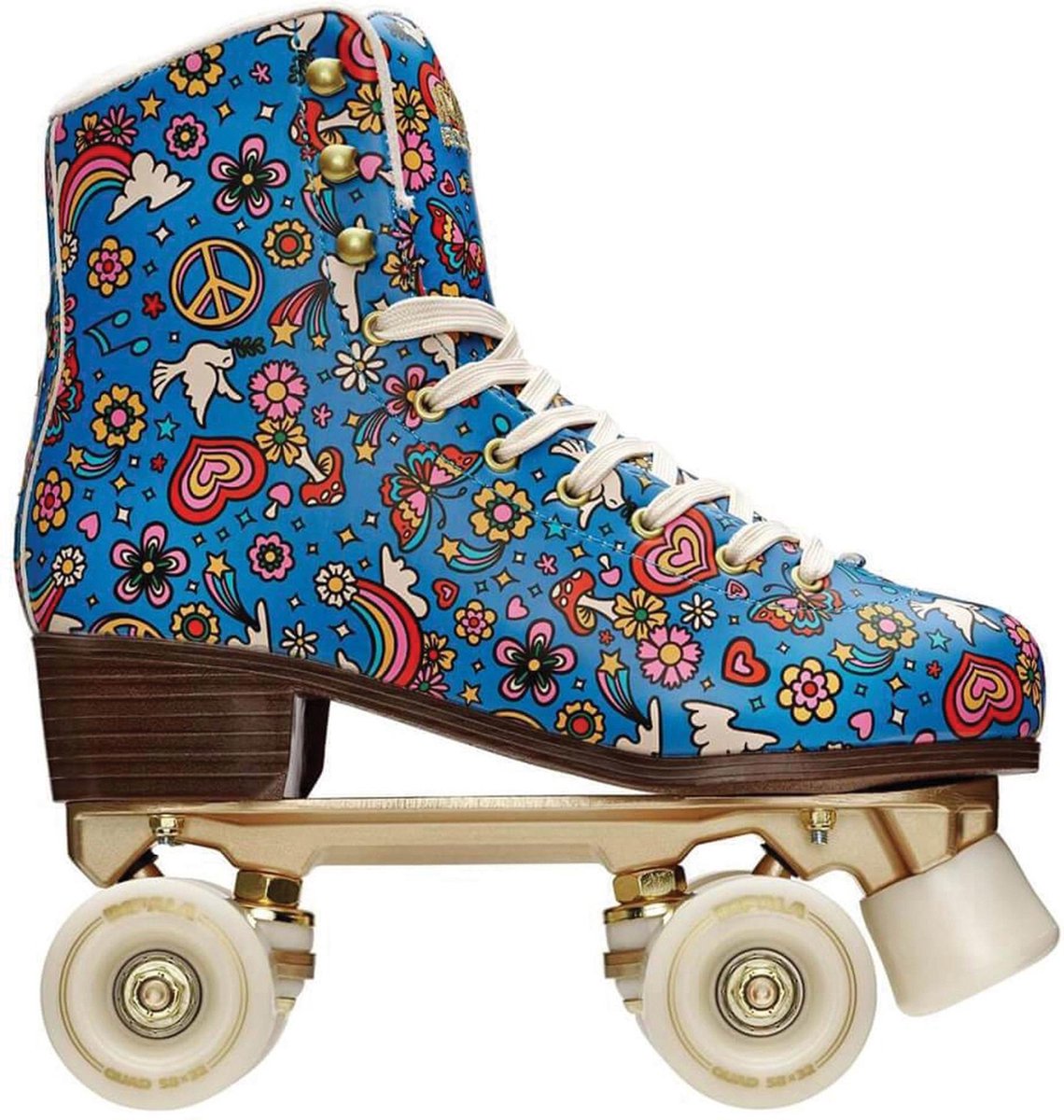 Impala Rolschaatsen - Maat 36Volwassenen - Blauw/Geel/Rood