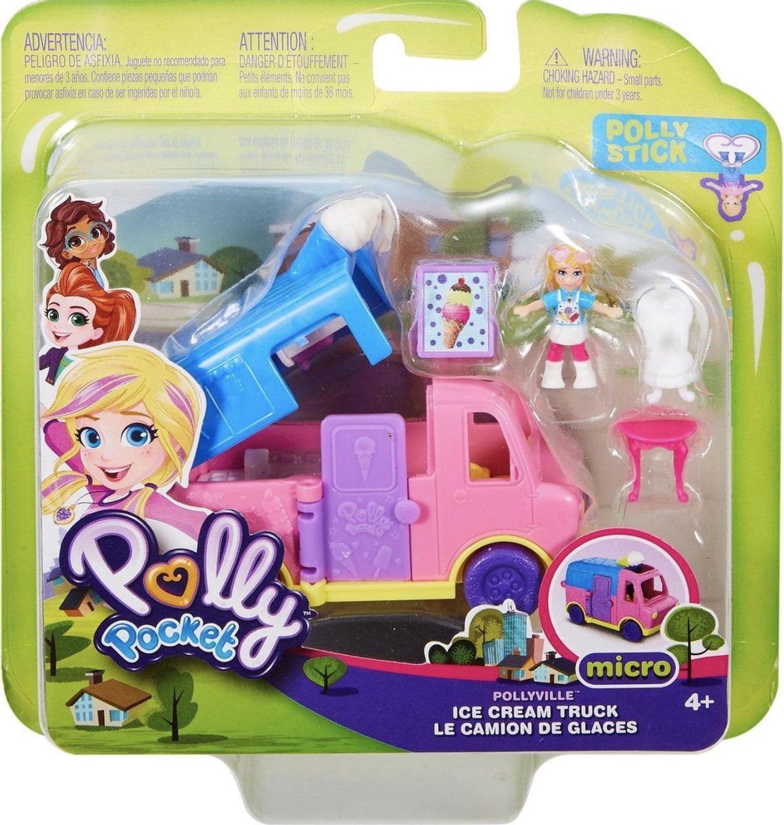 Polly Pocket Pollyville Vehicles Ijscowagen