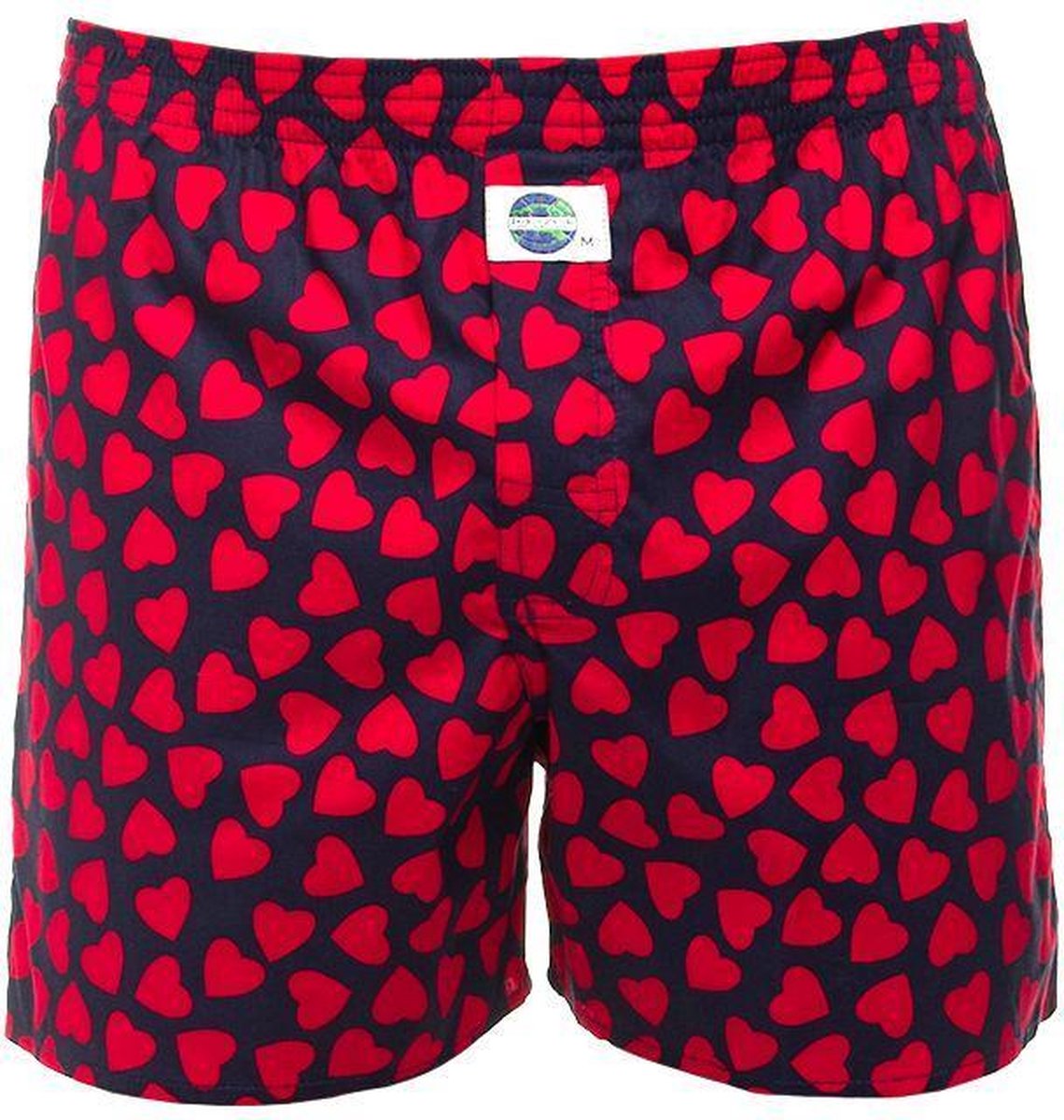DEAL boxershort hearts blauw - L