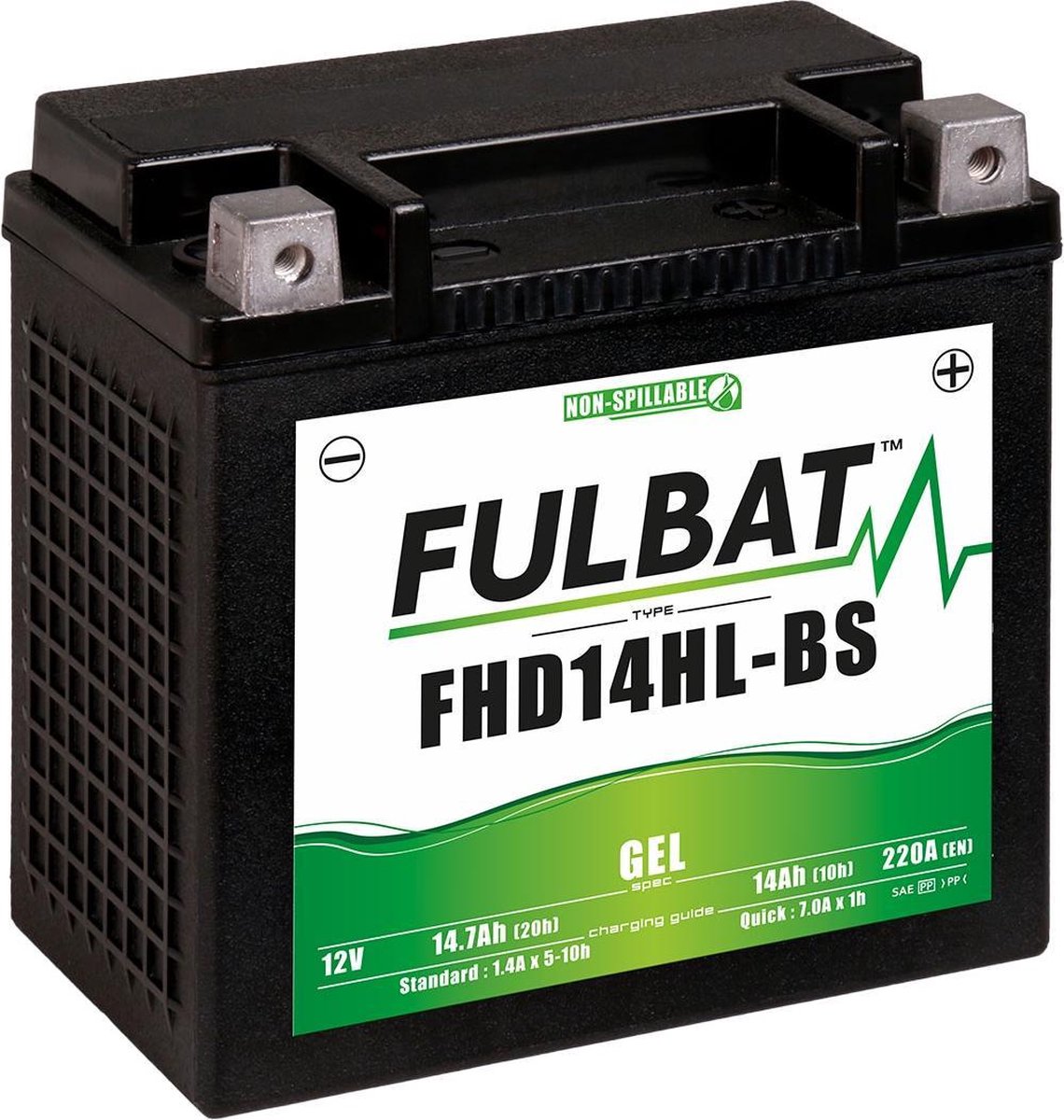 FULBAT YHD14HL-BS GEL (H.D.) Motor Accu