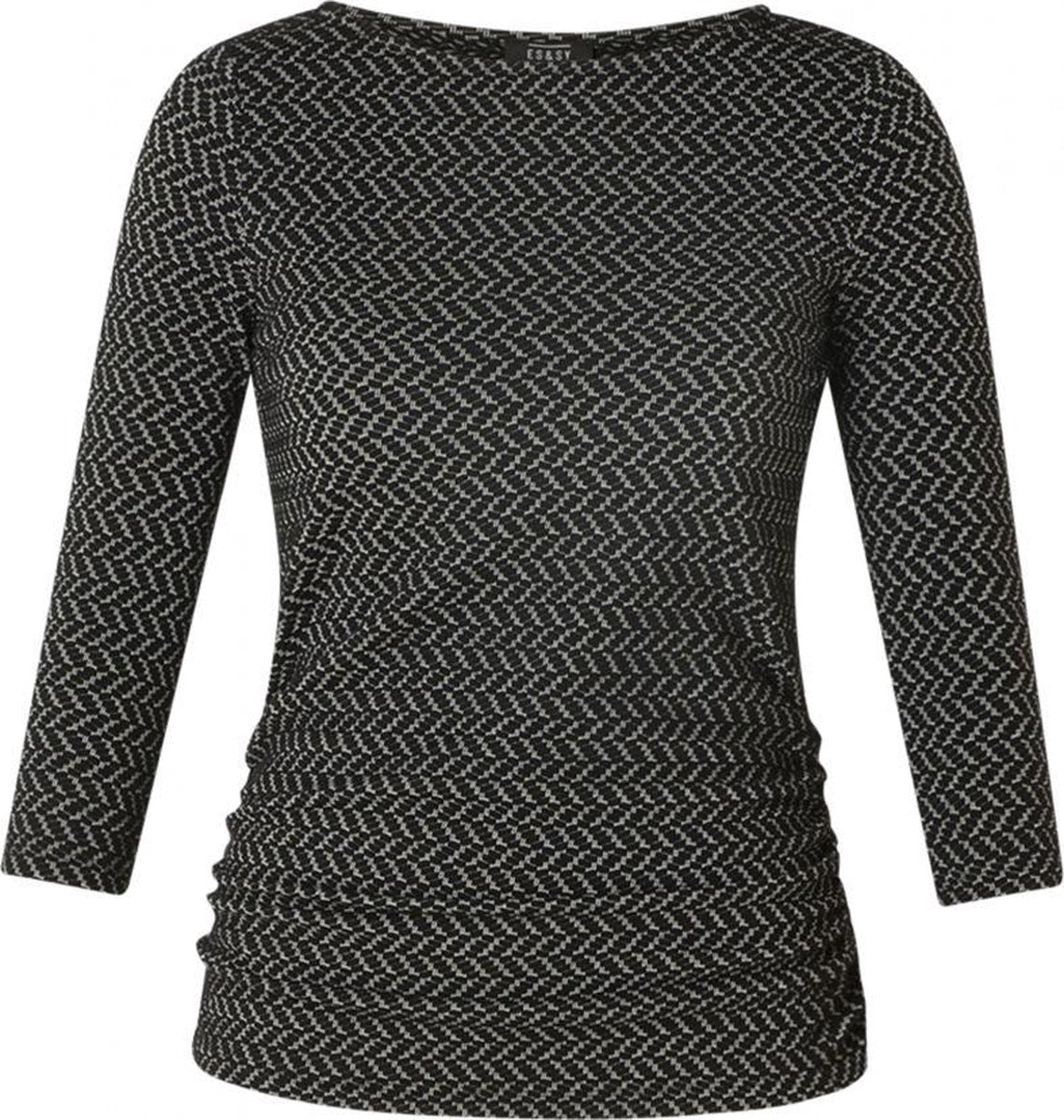 ES&SY Naomie Top - Black/Multi-Colour - maat 40