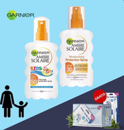 Garnier Ambre Solaire Kids Zonnebrandspray SPF50 200ml - Garnier Ambre Solaire Zonnebrandspray SPF30 200ml + Oramint Oral care Kit
