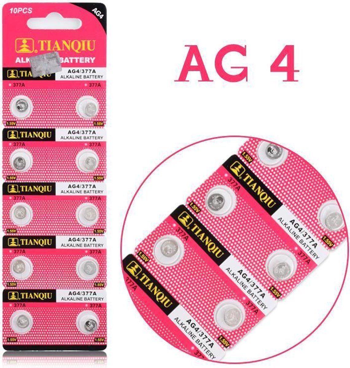 Strip 10 Stuks SR626SW Batterijen | AG4