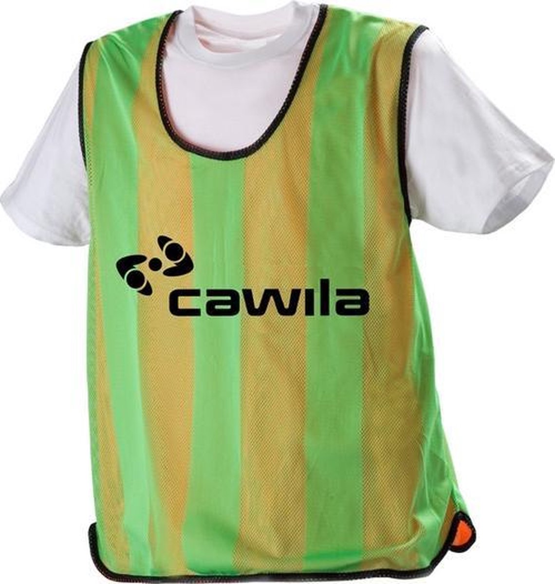 Cawila duplex junior hesje | 2 zijdig draagbare hesjes | groen/oranje |