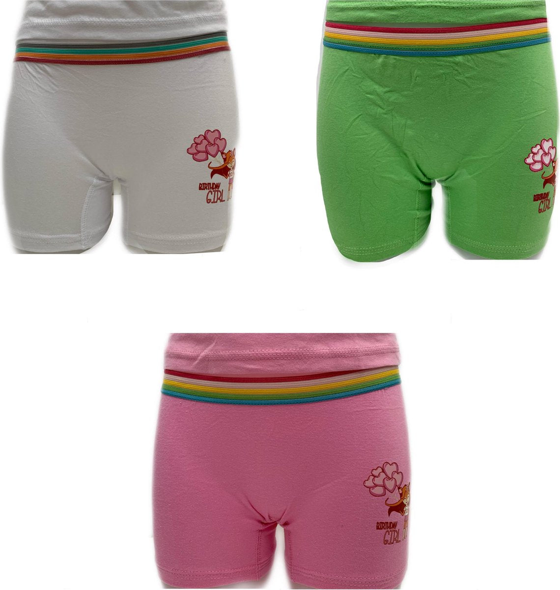Embrator 3-stuks meisjes Boxershort mix Mia maat 140/146