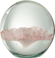 J-Line Presse Papier Roos Glas Roze Medium