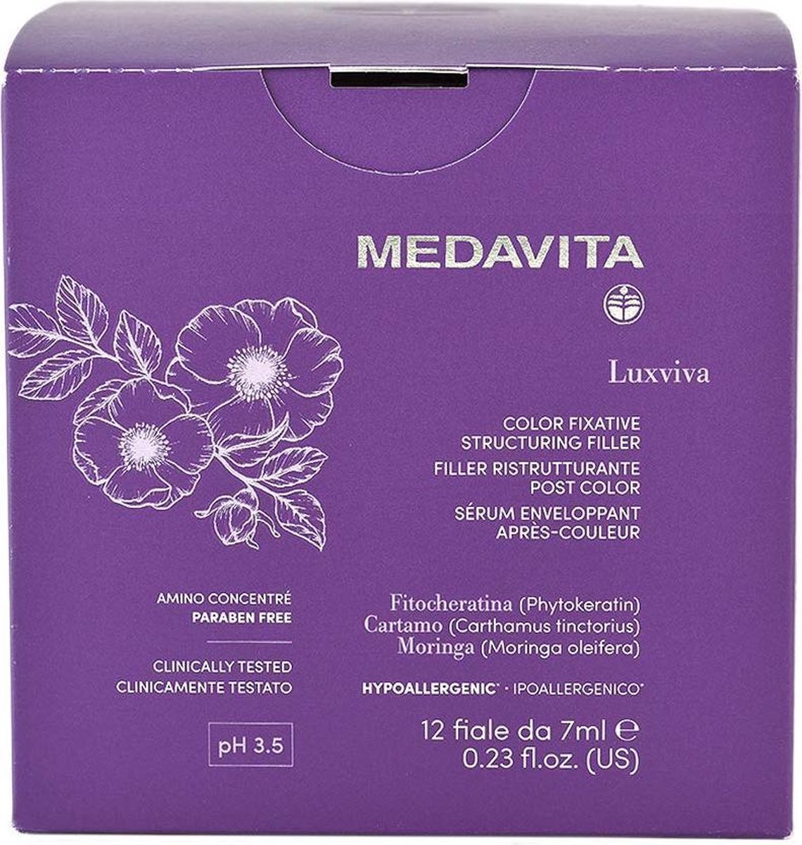 Medavita Ampullen Luxviva Color Fixative Structuring Filler 12x7ml