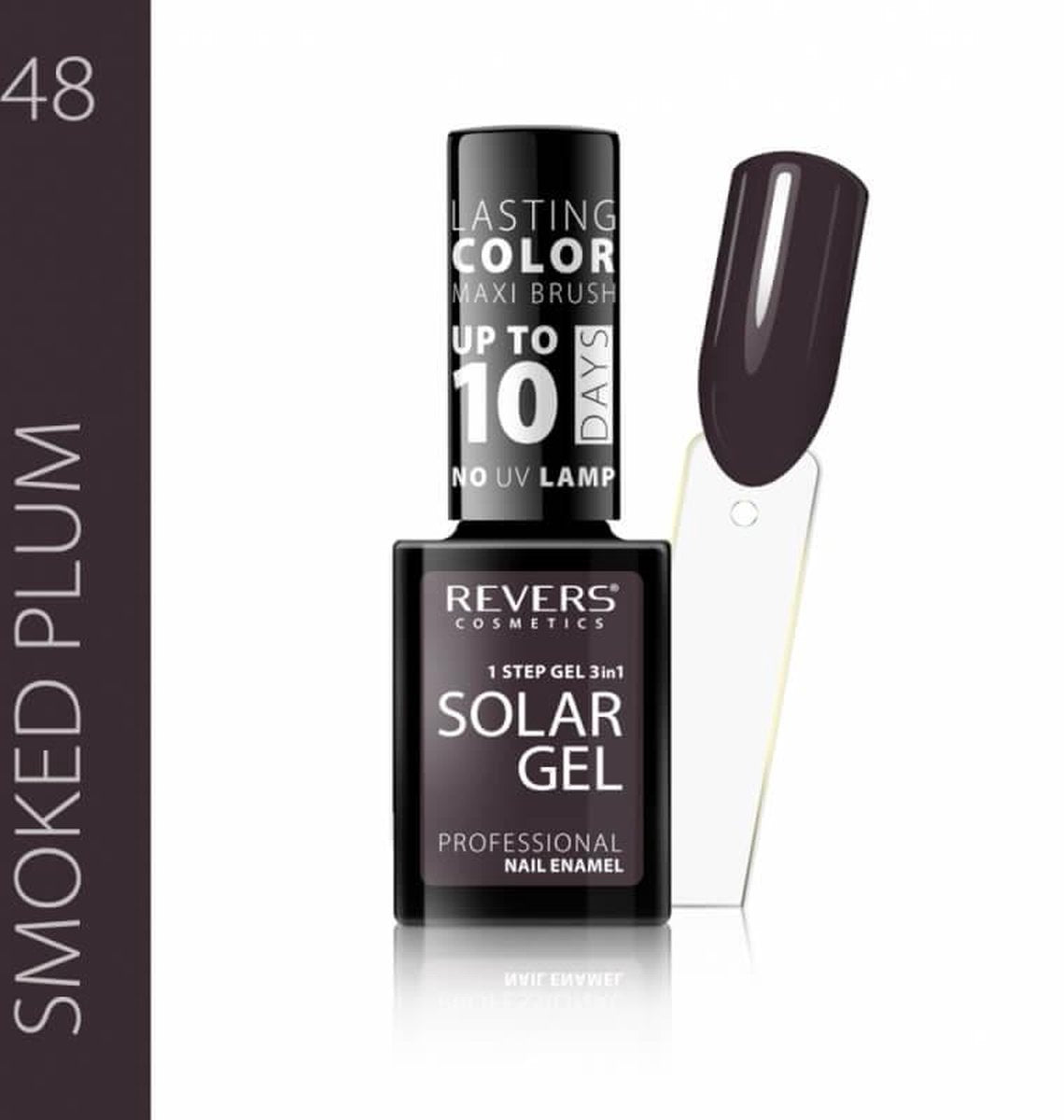 REVERS® 3in1 Solar Gel Nagellak 12ml. - #48 Smoked Plum