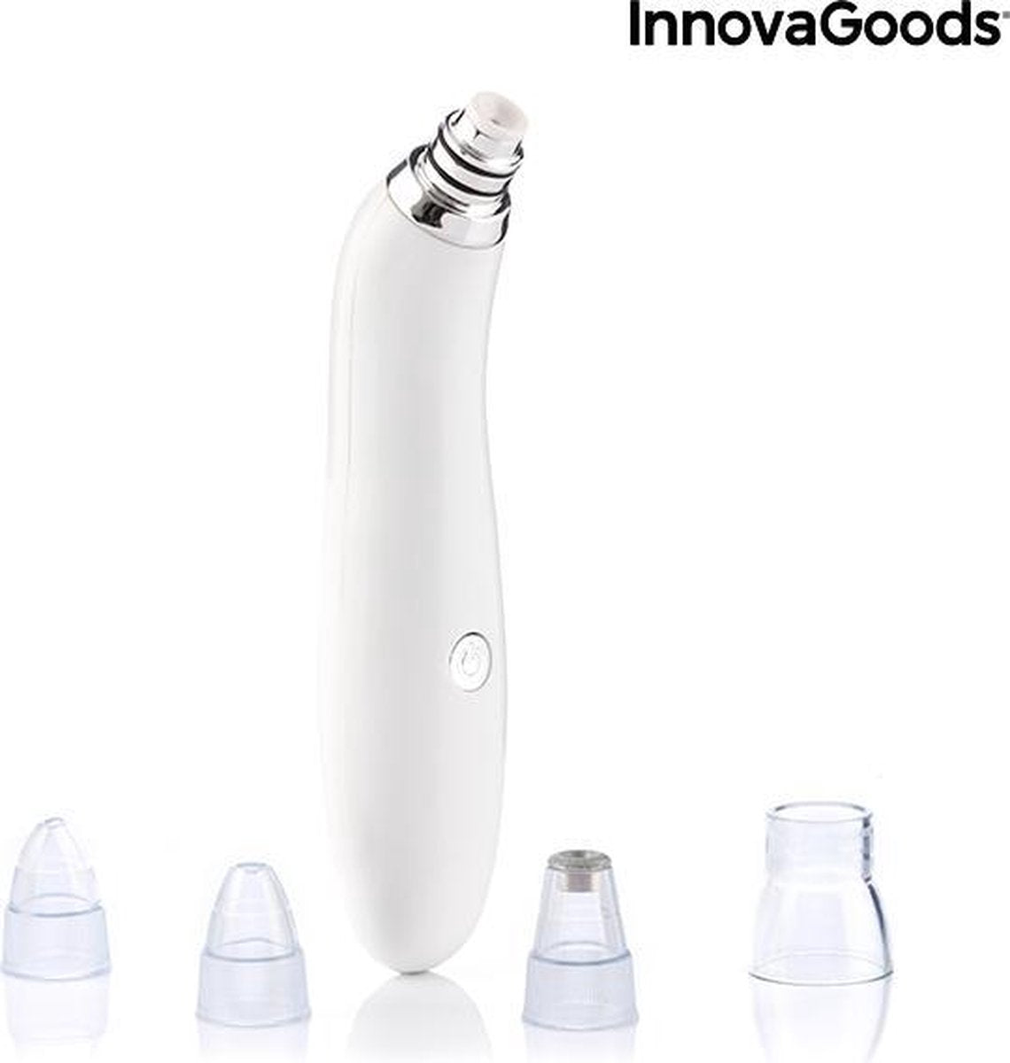 Innovagoods Elektrische Gezichtsreiniger - Porienreinigers - Mee eter verwijderaar - Blackhead remover - Draadloze Mee-Eter Verwijderaar - Mee Eters Verwijderaar Vacuüm - Gezichtsverzorging - Gezichtsreinigingsborstel