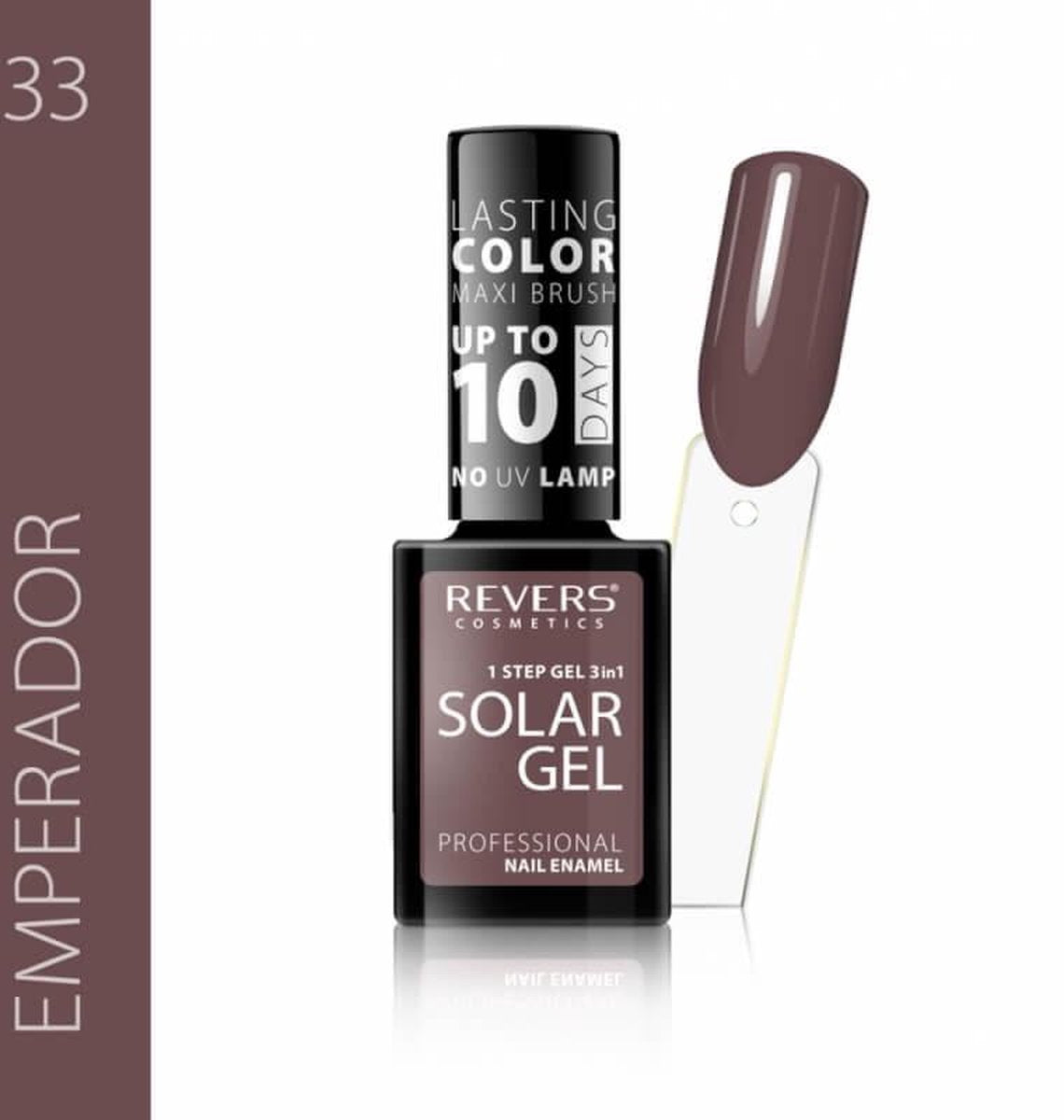 REVERS® 3in1 Solar Gel Nagellak 12ml. - #33 Emperador