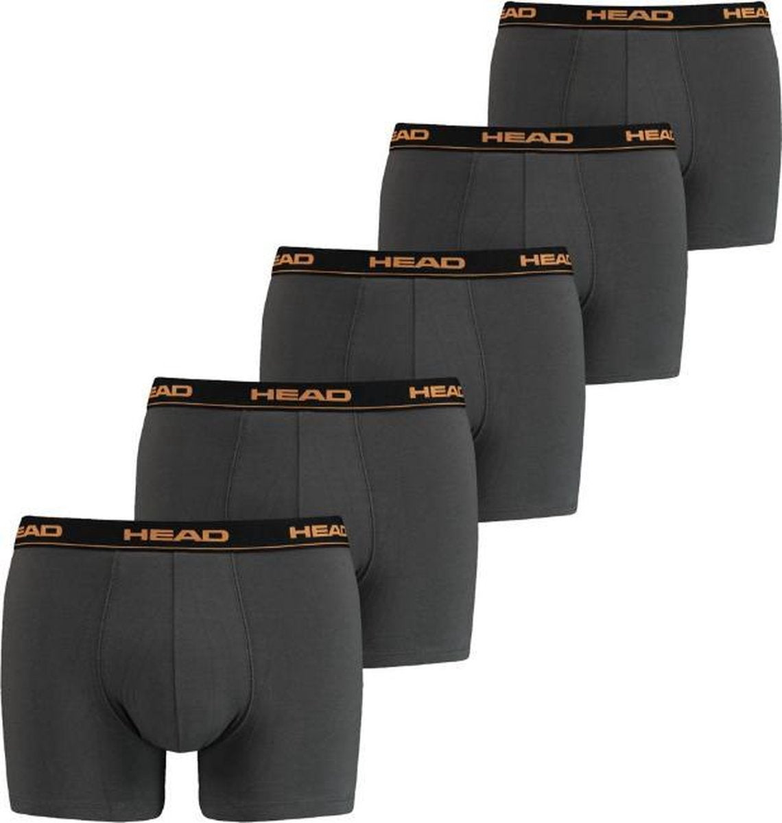 HEAD boxershorts 5-pack - dark shadow
