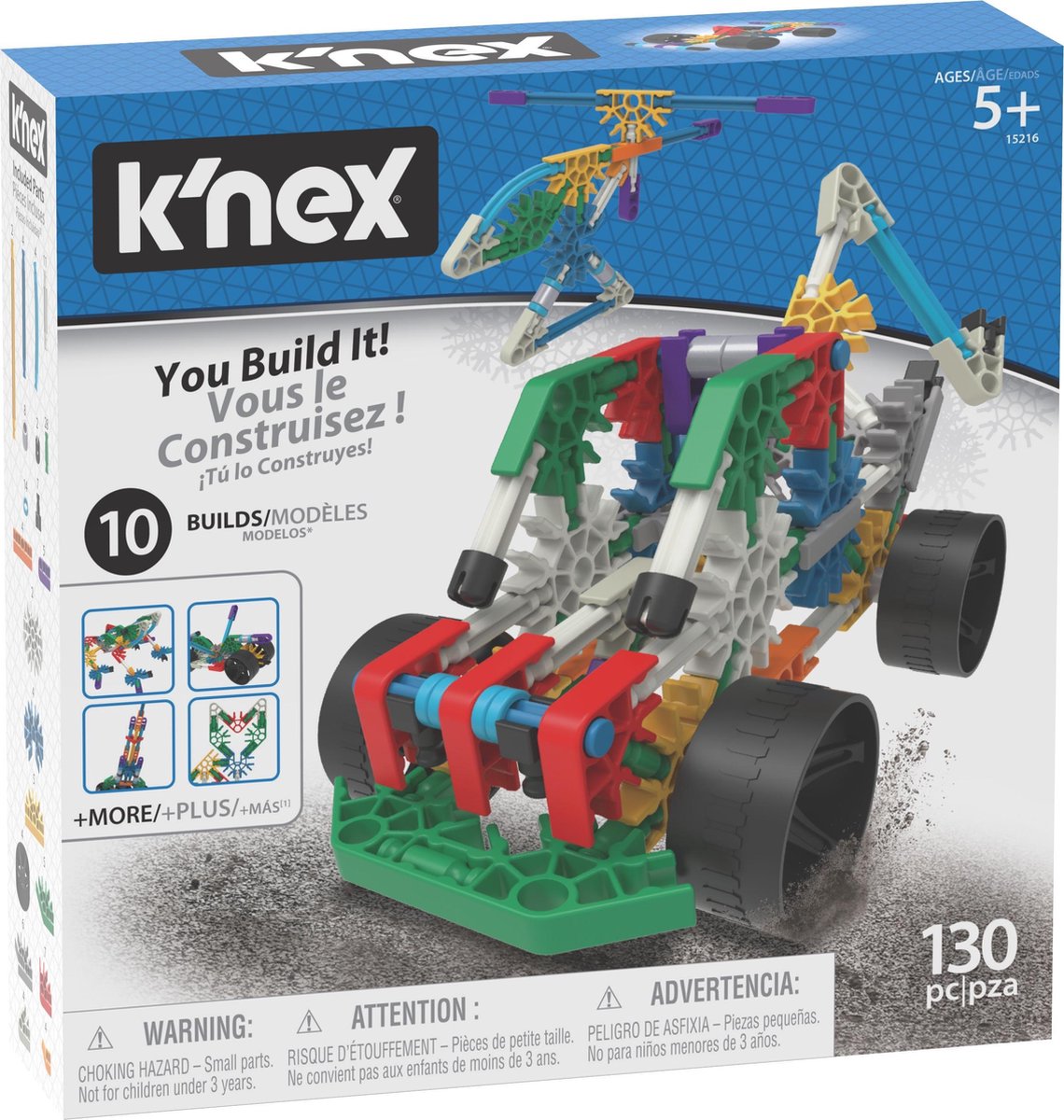 K'NEX - You build it - Bouwset - 130 onderdelen
