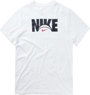 Nike Dri-Fit Logo T-shirt Wit Zwart Kledingmaat : S