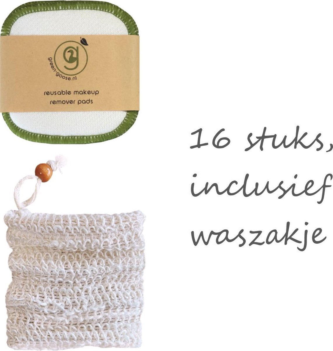 16 Stuks XL Herbruikbare Wattenschijfjes - Herbruikbare Wattenschijfjes - Wasbare Zachte Wattenschijfjes - Duurzame & Biologische Wattenschijfjes + Gratis Zak