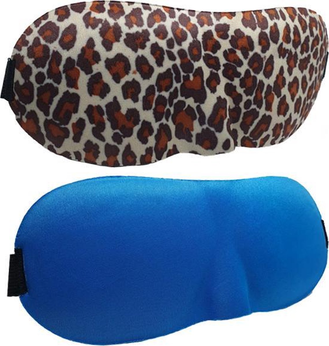 3D Slaapmaskers Licht Blauw & Panter - Thuis - Slaapmasker - Verduisterend - Onderweg - Vliegtuig - Festival - Slaapcomfort - oDaani