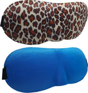 3D Slaapmaskers Licht Blauw & Panter - Thuis - Slaapmasker - Verduisterend - Onderweg - Vliegtuig - Festival - Slaapcomfort - oDaani