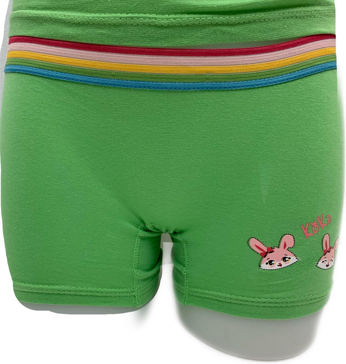 Embrator 2-stuks meisjes Boxershort met opdruk appelgroen maat 116/122