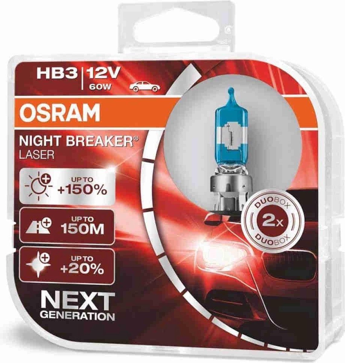 Osram Night Breaker Laser Gen2 HB3 9005NL-HCB