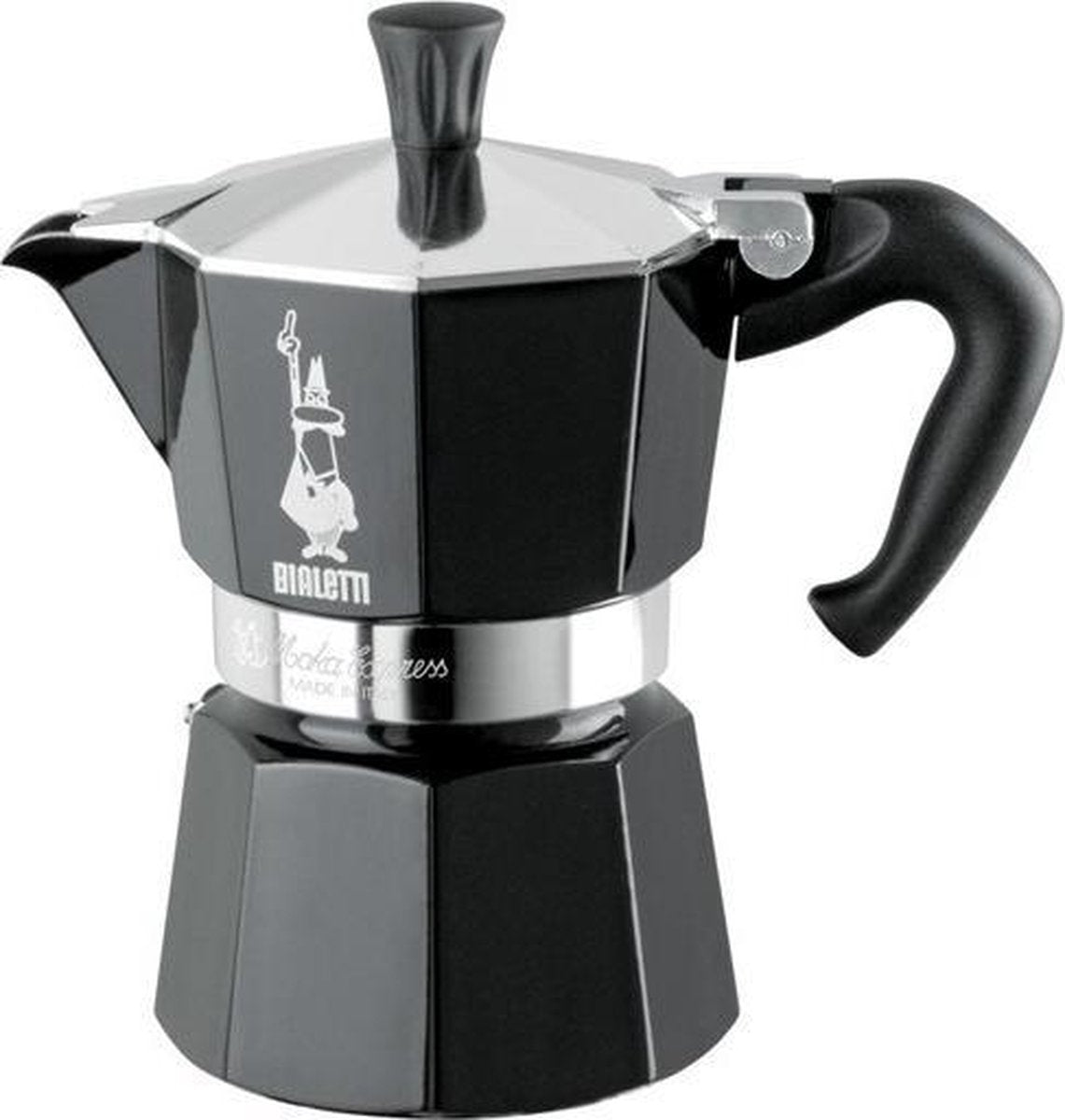 Bialetti Moka Express Zwart - 200ml - 3 kops