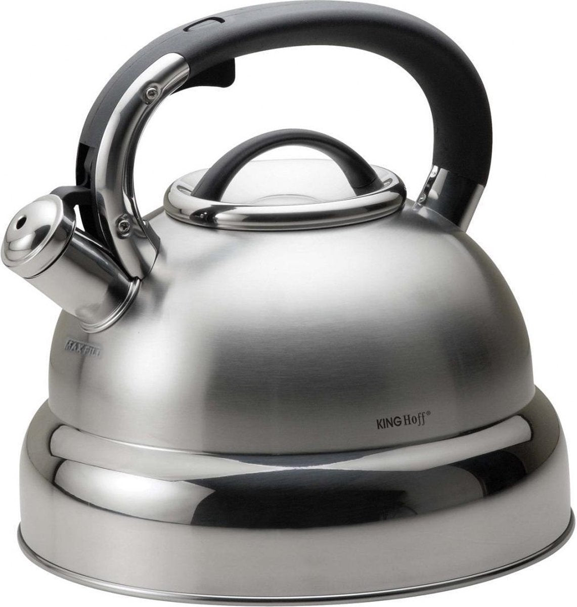 Kinghoff 1210 - Fluitketel - Zilverkleurig - 4 liter - Extra groot
